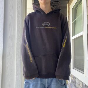 Quiksilver Men's Brown and Black Hoodie